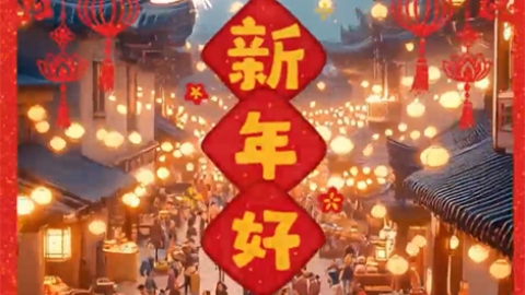 喜迎蛇年  新春祝福AI视频